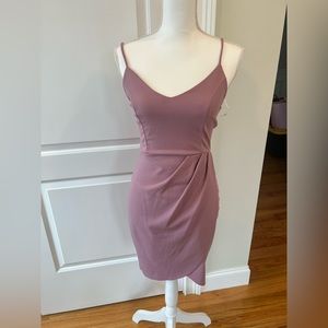 Pink body con dress from Lulus.